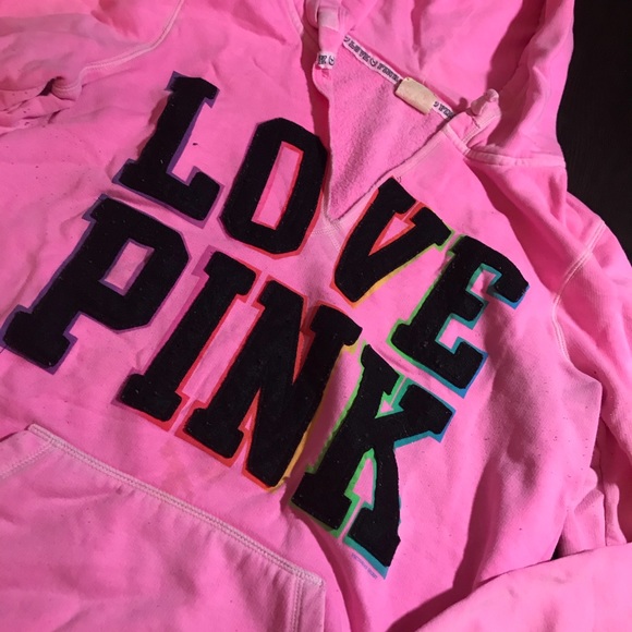 SOLD Victoria’s Secret Love Pink Hoodie - Picture 1 of 6